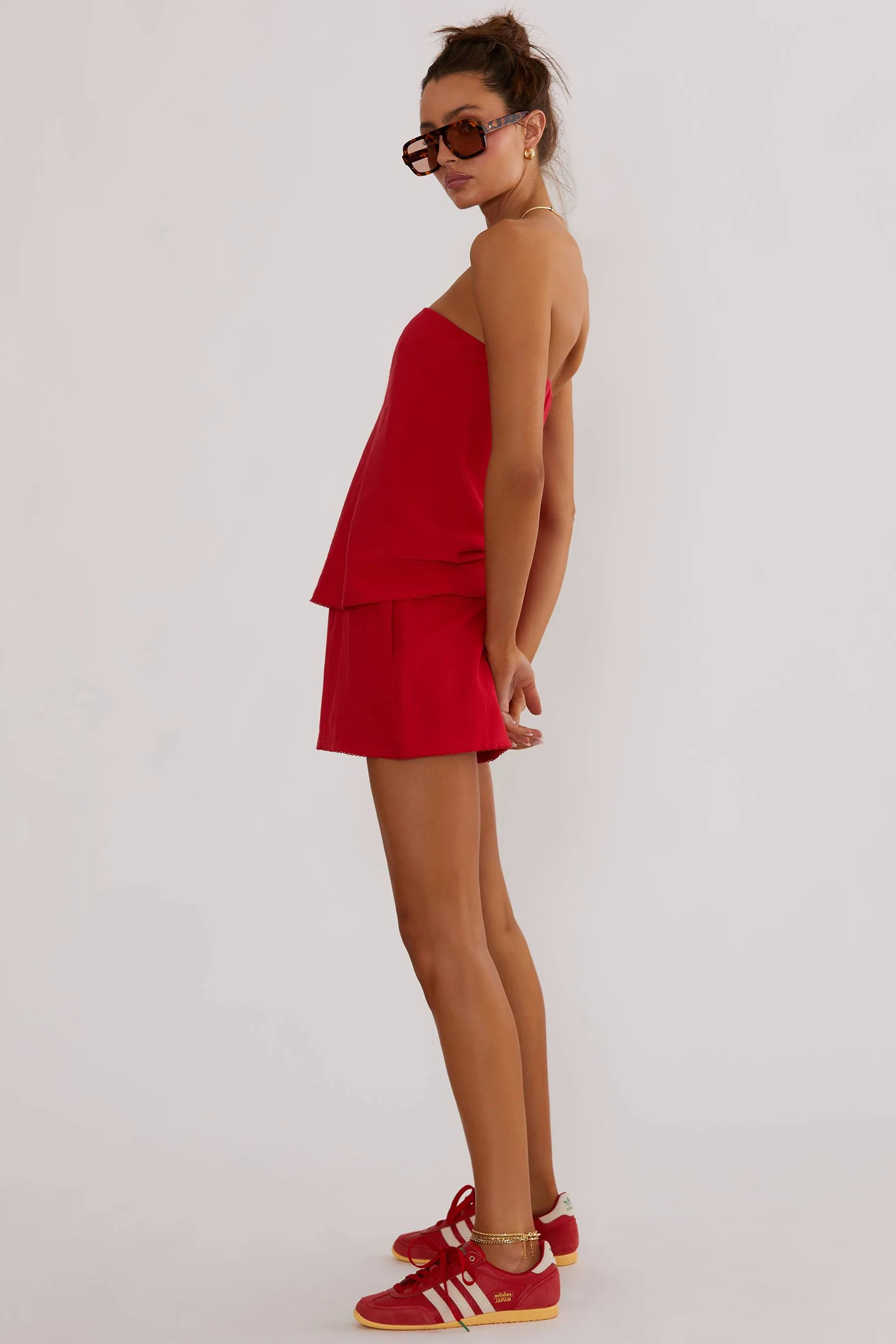 Birkley Short Red Linen | Red Linen Shorts | Beach Riot | Beach Riot