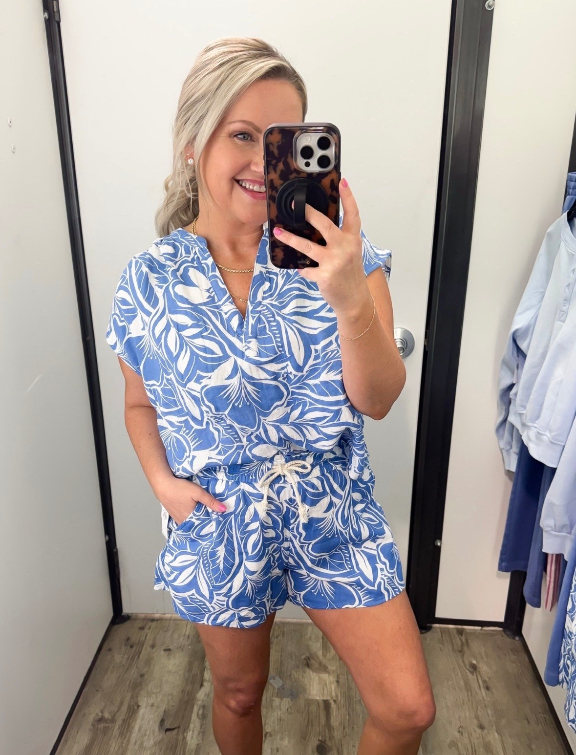 This set is the definition of cute and comfy. The blue floral print feels so fresh for spring and summer, and I love how easy it is to throw on and go while still looking put together. Perfect for errands, travel days, or just everyday wear.

blue floral set matching set outfit casual summer outfit comfy chic look travel outfit idea easy everyday outfit spring summer style two piece set casual cute outfit lovelylifestyling 

#LTKootd #LTKTravel #LTKSeasonal