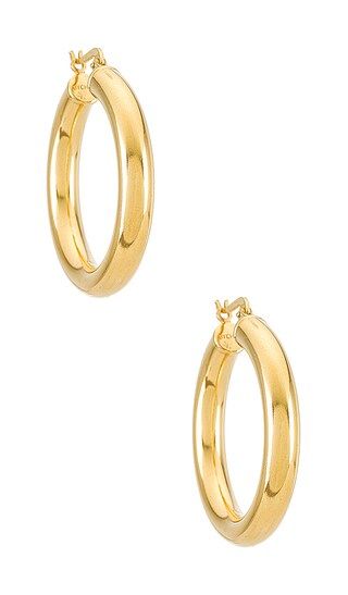 Sade Hoop Earings in Gold | Revolve Clothing (Global)