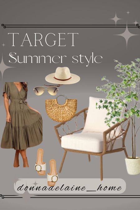 On tend for Summer: flowy prairie dresses. Love this one..it’s the color for me! And how pretty is the outdoor chair..comes in a set of two. 
Affordable ladies fashion, target style, summer ready outdoor 

#LTKhome
