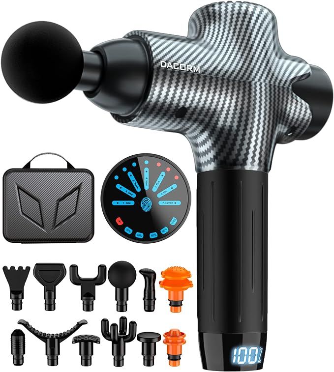 Massage Gun - Percussion Muscle Massage Gun for Athletes, Super Quiet Portable Electric Sport Mas... | Amazon (US)