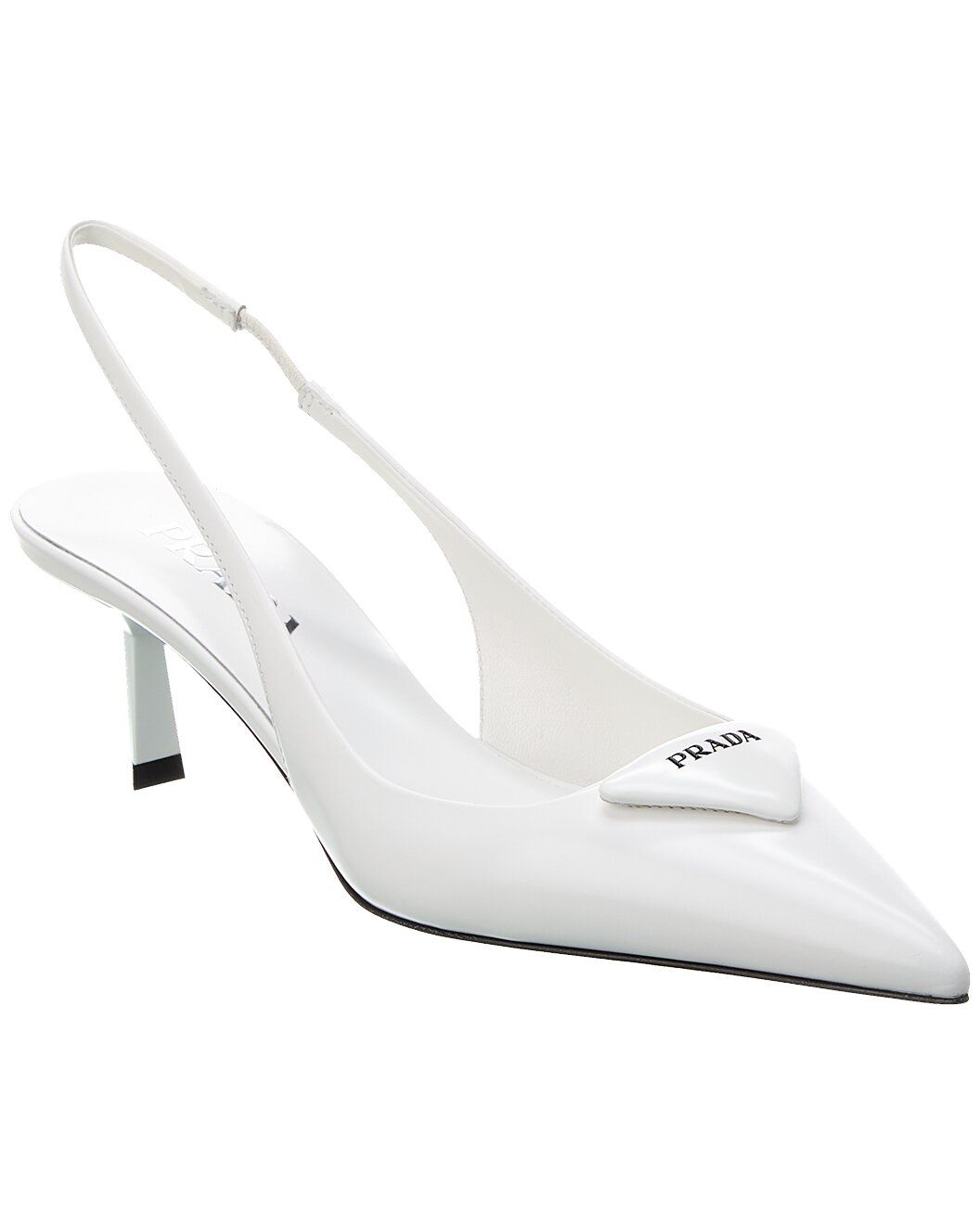 Logo Leather Pointy-Toe Slingback Pump | Gilt & Gilt City