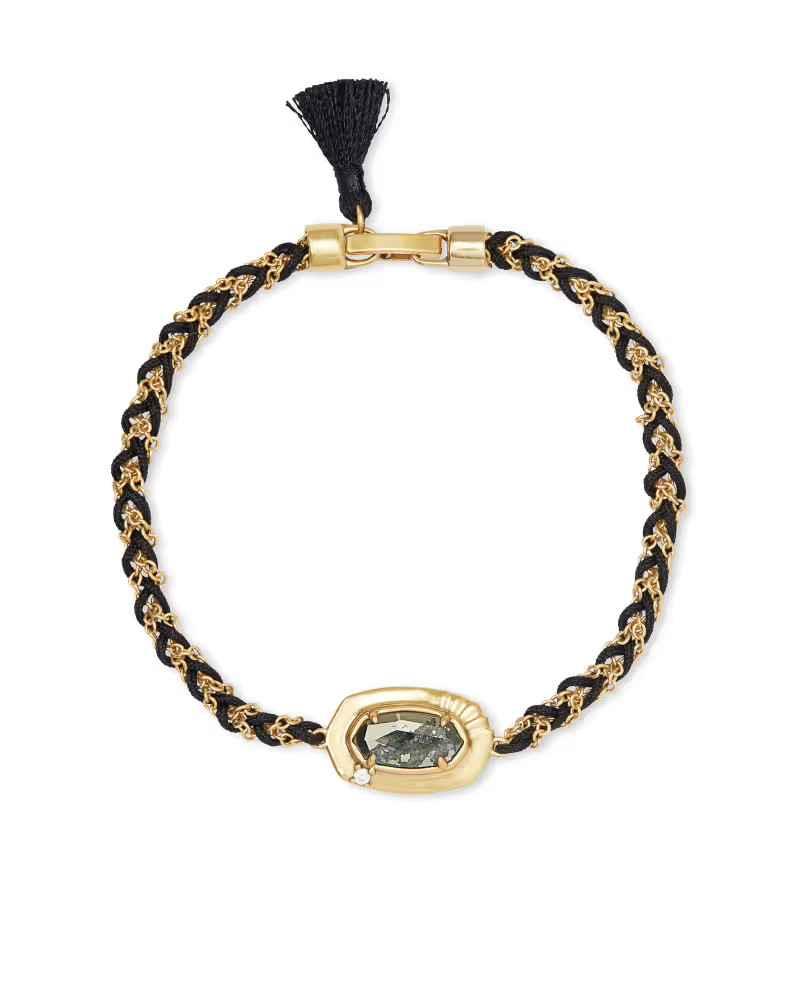 Anna Vintage Gold Friendship Bracelet in Black Pyrite | Kendra Scott