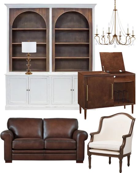 Home library inspiration. Warm brown classic library room styling  

#LTKhome
