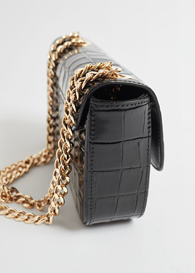 Croc Embossed Leather Chain Bag | & Other Stories US