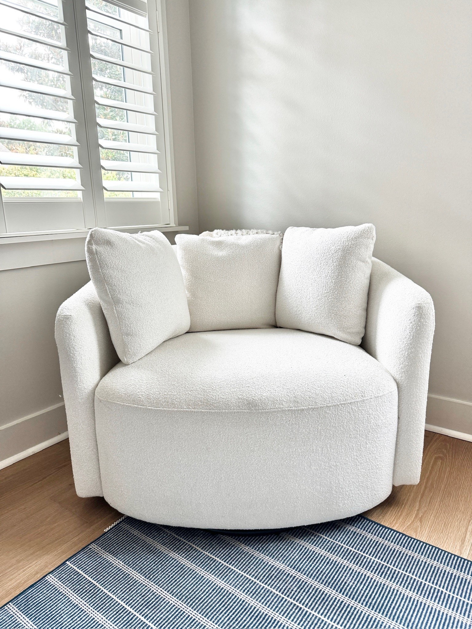 Budget friendly cozy chair. Perfect for reading alone or sharing the seat with a kid! 

#LTKHome #LTKKids