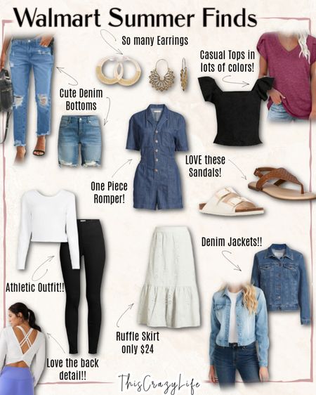 I found tons of amazing clothes & accessories for summer this year at @Walmart ♡ From denim bottoms & cute tops, to athletic wear & rompers, and I even got the BEST denim jacket that pairs with just about anything!! 

#WalmartPartner #walmartfashion #walmartfinds #walmart

#LTKStyleTip #LTKFindsUnder50 #LTKSaleAlert