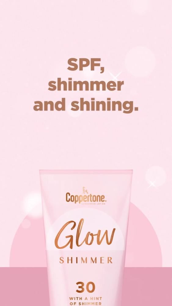 Coppertone Glow with Shimmer Sunscreen Lotion, SPF 30 Sunscreen, 5 Fl Oz | Walmart (US)