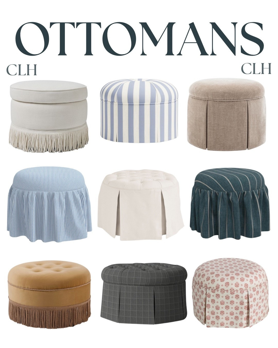 Round skirted ottoman, round ottoman with skirt, round upholstered ottoman, upholstered ottoman, ottoman with skirt, ottoman stool, ottoman stool for living room, ottoman for living room, round ottomans for living room, circular ottoman, pouf ottoman, ottoman for chair, footrest ottoman, small ottoman, round ottoman

#LTKHome #LTKFamily #LTKSaleAlert