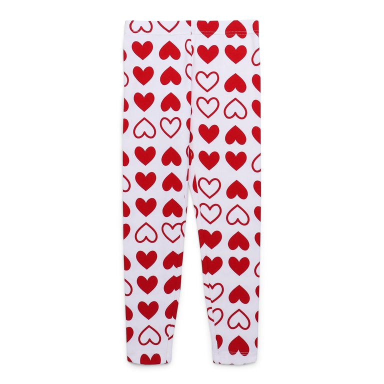 Way to Celebrate Girls Valentine's Day Leggings, Sizes 4-18 | Walmart (US)