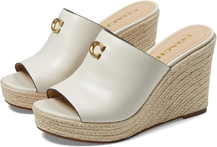 Coach Women's Gloria Leather Wedge Platform | Amazon (US)