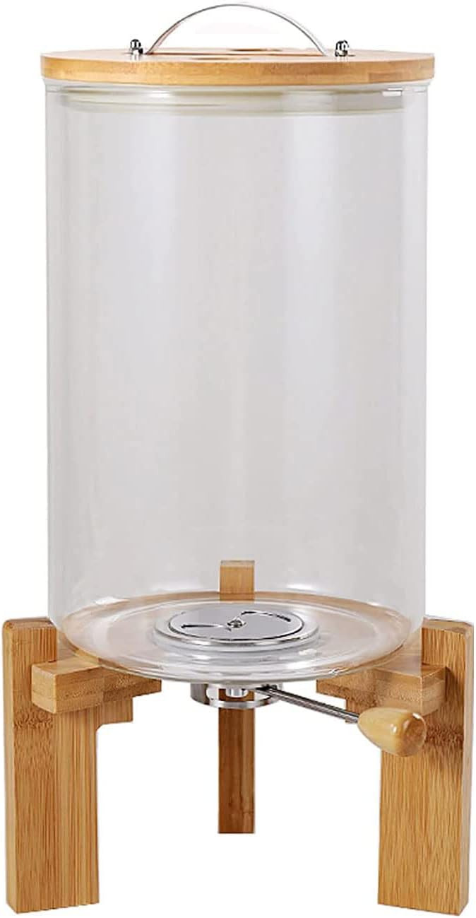 Flour and Cereal Container, 5L/8L, Rice Dispenser, Creative Glass Food Storge Container for Kitch... | Amazon (US)