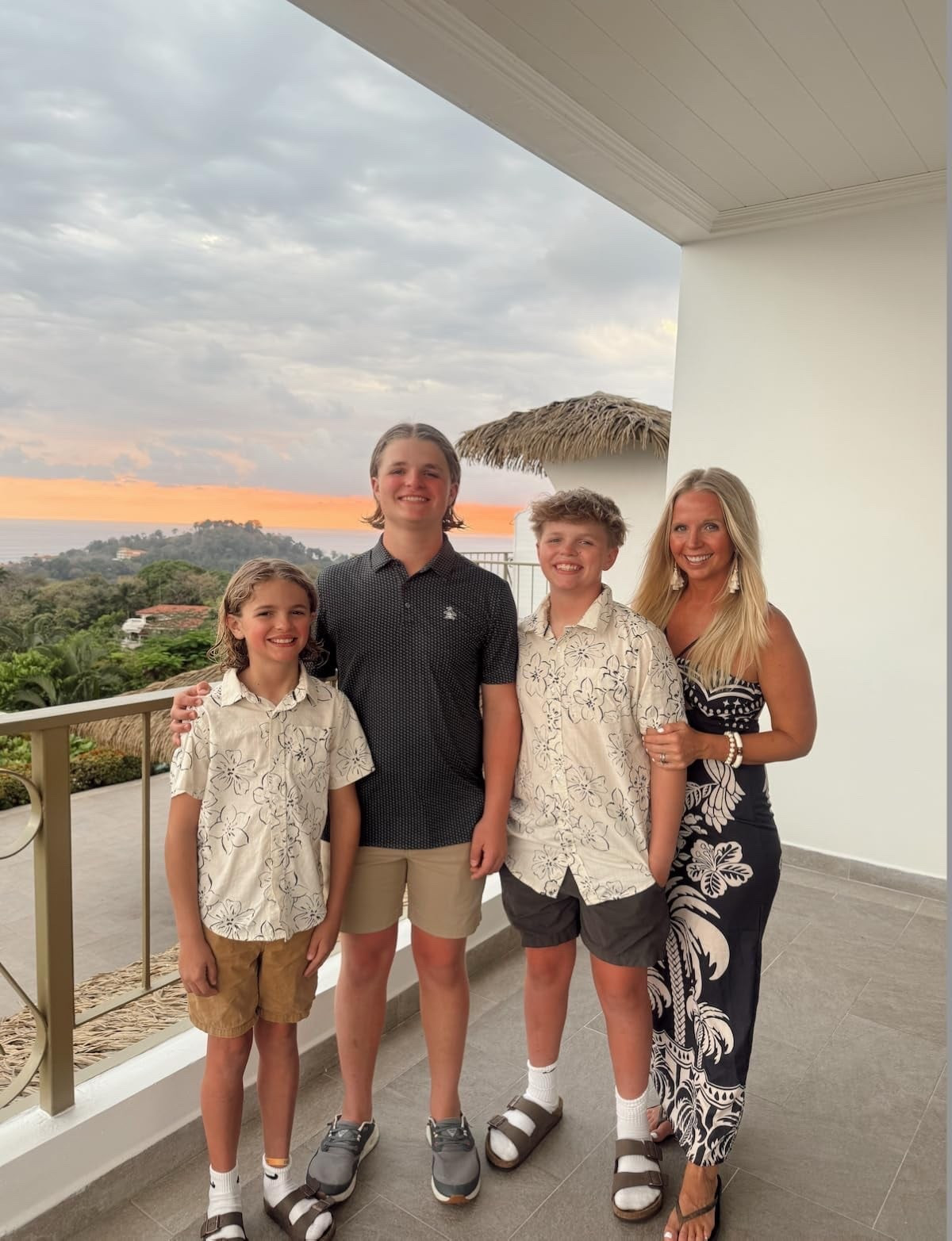 I'm wearing a medium in this palm dress. It ties in the back so you can adjust it to fit how you want it to. The material is lightweight. My flip flops are so comfortable and this is my go-to vacation jewelery.

#LTKOver40 #LTKootd #LTKTravel