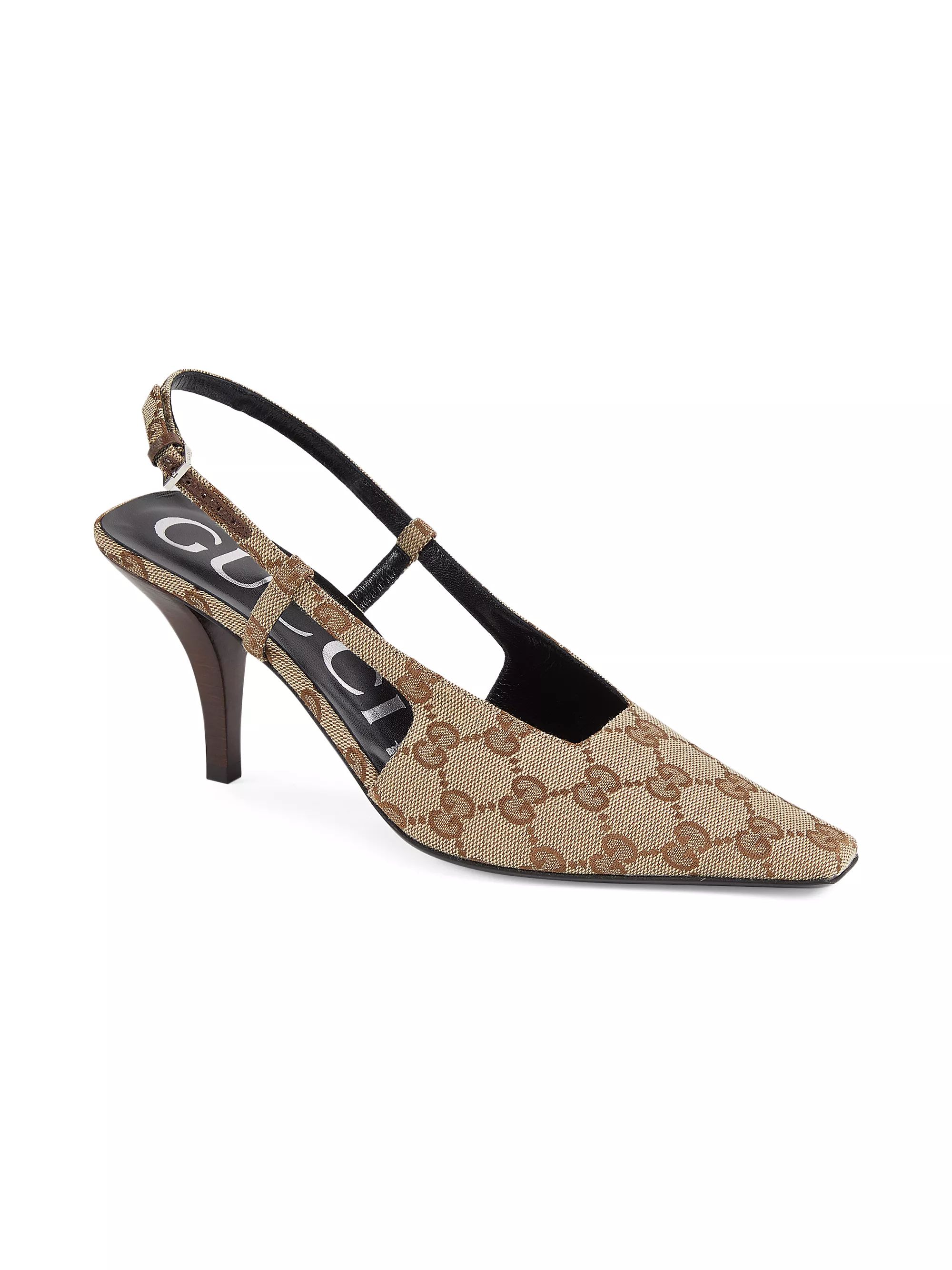 Aria 76 Monogram Slingback Mules | Saks Fifth Avenue