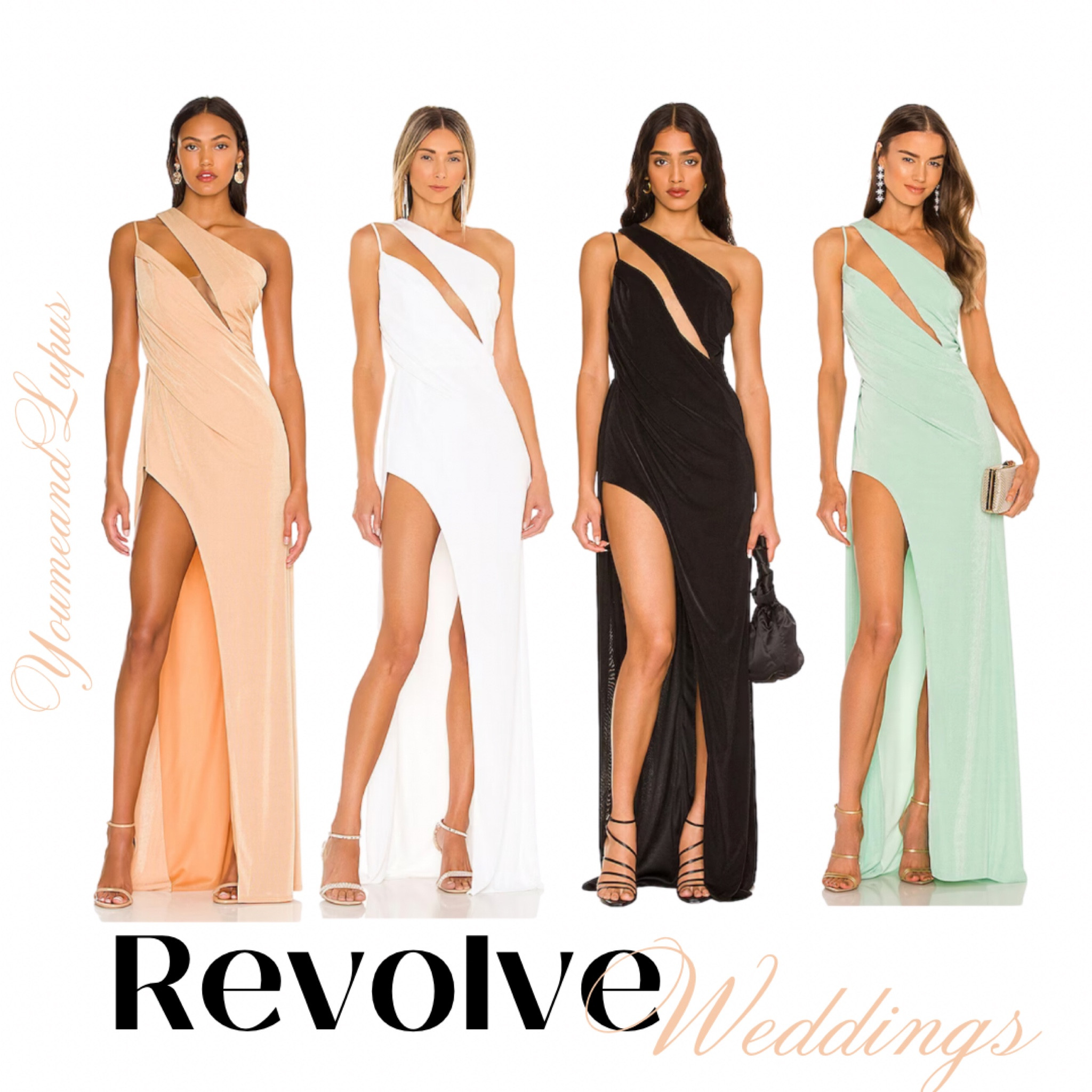 Revolve Fall Wedding dress finds. Long maxi dresses, a cut above maxi dress, gowns, cut out dresses, slip dresses, long dresses, wedding guest dress finds, YoumeandLupus 

#LTKSeasonal #LTKstyletip #LTKwedding