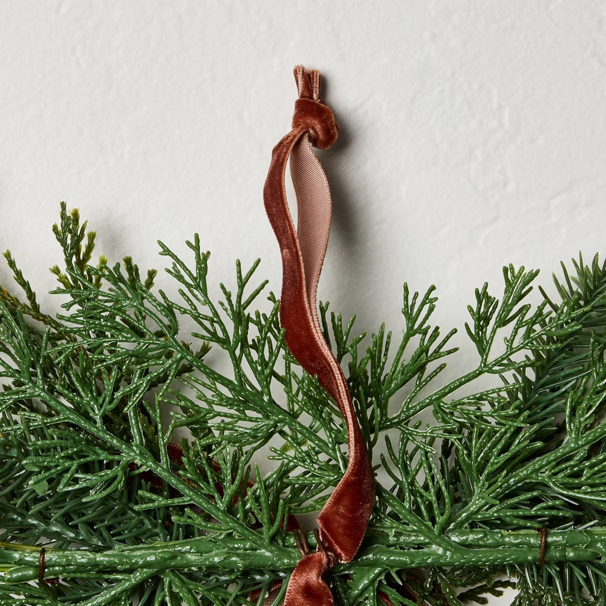 2pk 13" Cypress and Red Berry with Red Ribbon Mini Artificial Swag - Hearth & Hand™ with Magnol... | Target