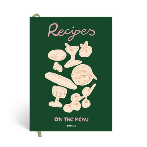 Amazon.com : Papier Al Fresco Recipe Journal - Hardback | Blank Space To Plan Breakfast, Lunch, D... | Amazon (US)