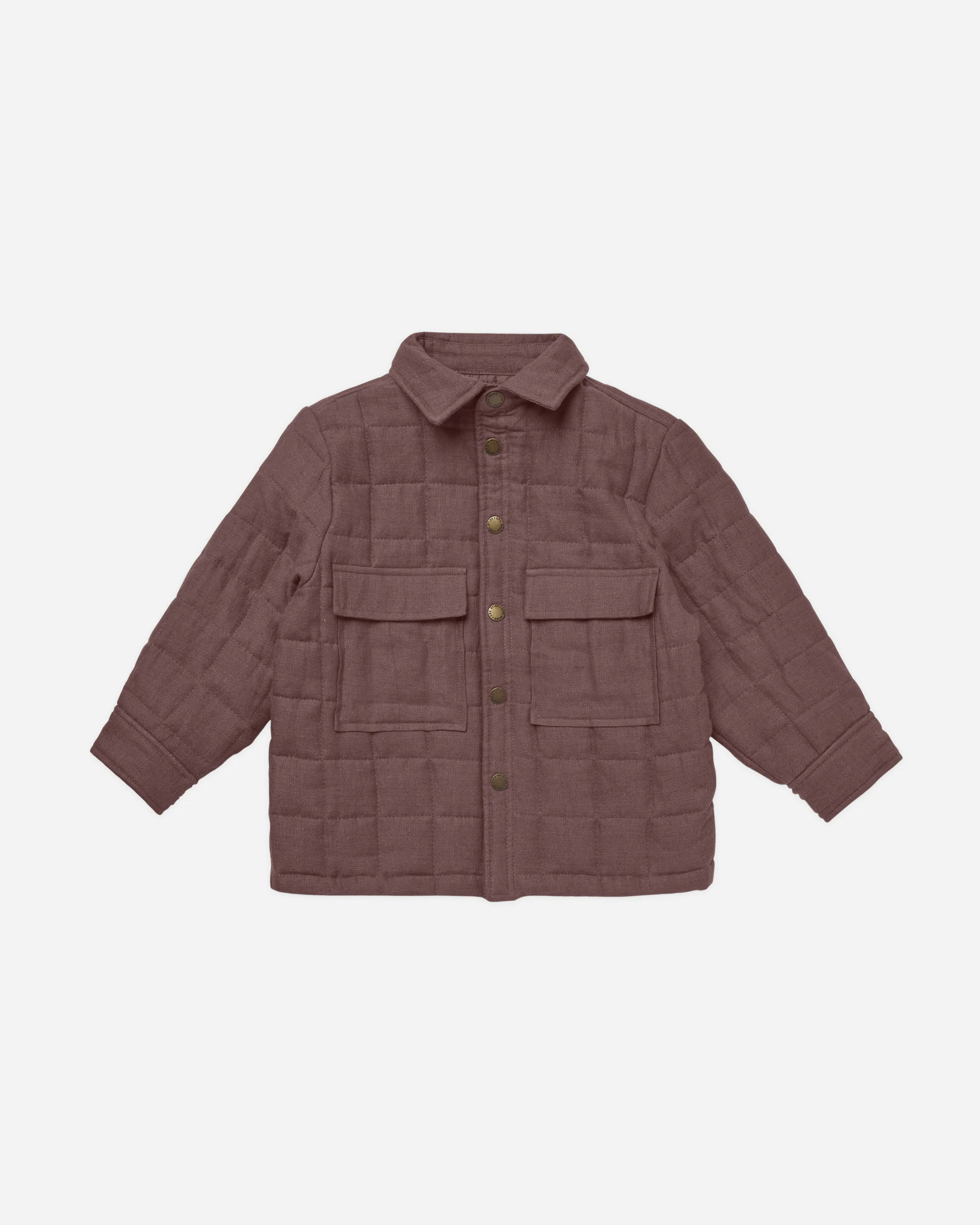 Padded Overshirt || Plum | Rylee + Cru