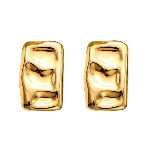 Gold Flower Earrings for Women,14K Gold Plated Flower Dangle Drop Earrings,Exaggerated Flower Floral Earrings Large Metal Flower Drop Earrings Flower Statement Earring Jewelry Gift (Gold-4) | Amazon (US)