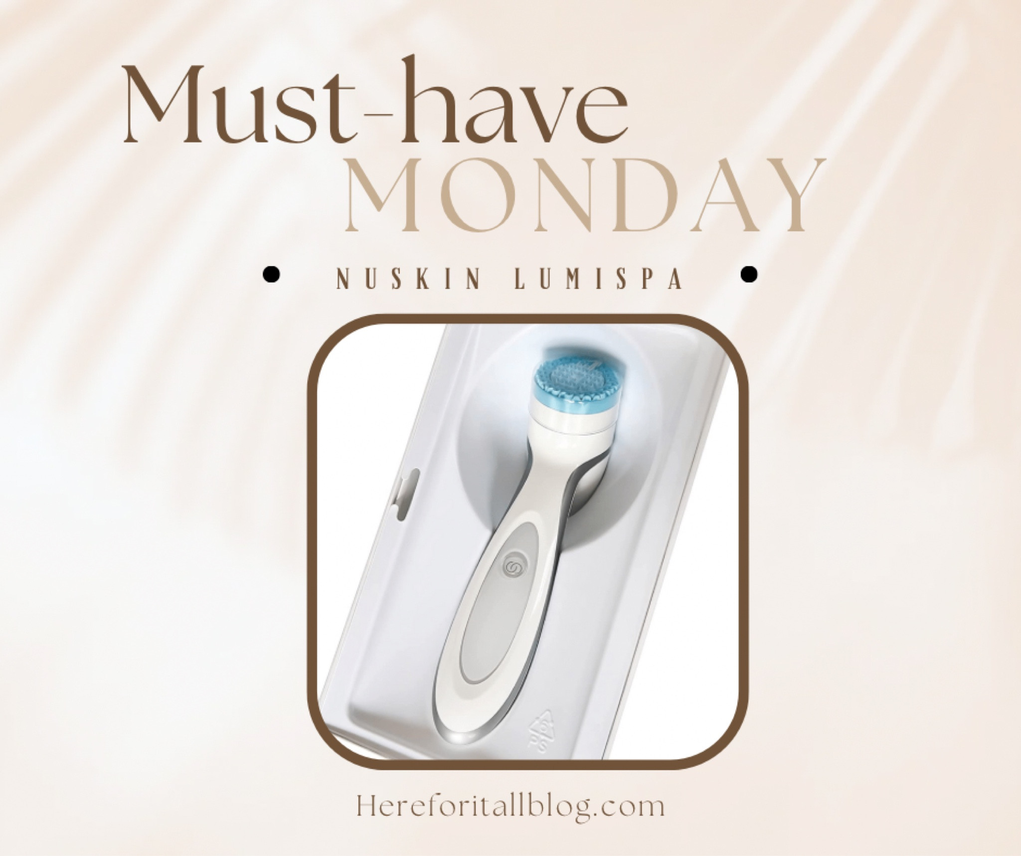 This Nu Skin ageLOC Lumi spa device is a skin changer! The rotating silver infused silicone head removes makeup and dead skin to leave your skin unlike you ever thought it could be! I’ve used mine for two years and I’ll never go without now. I use the Nu Skin cleanser but you can use any face wash you want. The Nu Skin cleanser glides perfectly though.

#LTKhome #LTKFind #LTKbeauty