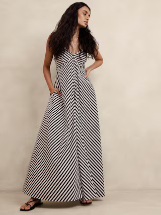 Poplin Maxi Dress | Banana Republic (US)