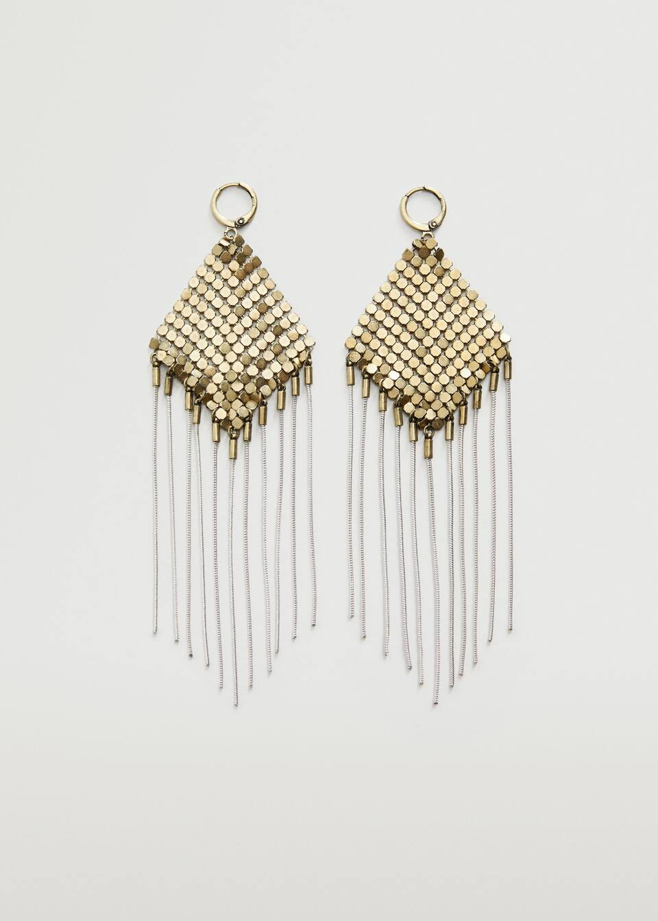 Mixed pendant earrings | MANGO (US)