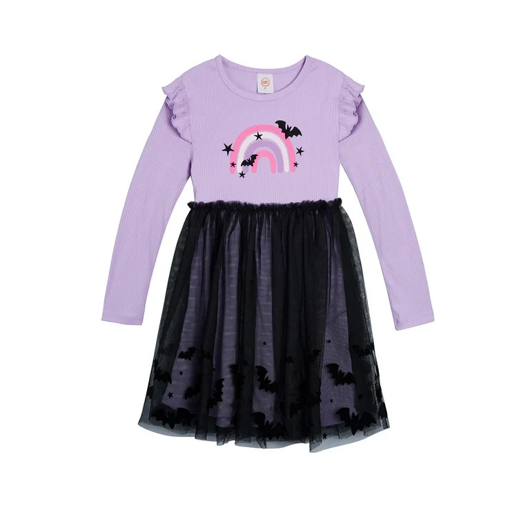 Wonder Nation Toddler Girl Halloween Tutu Dress, Sizes 2T-5T | Walmart (US)