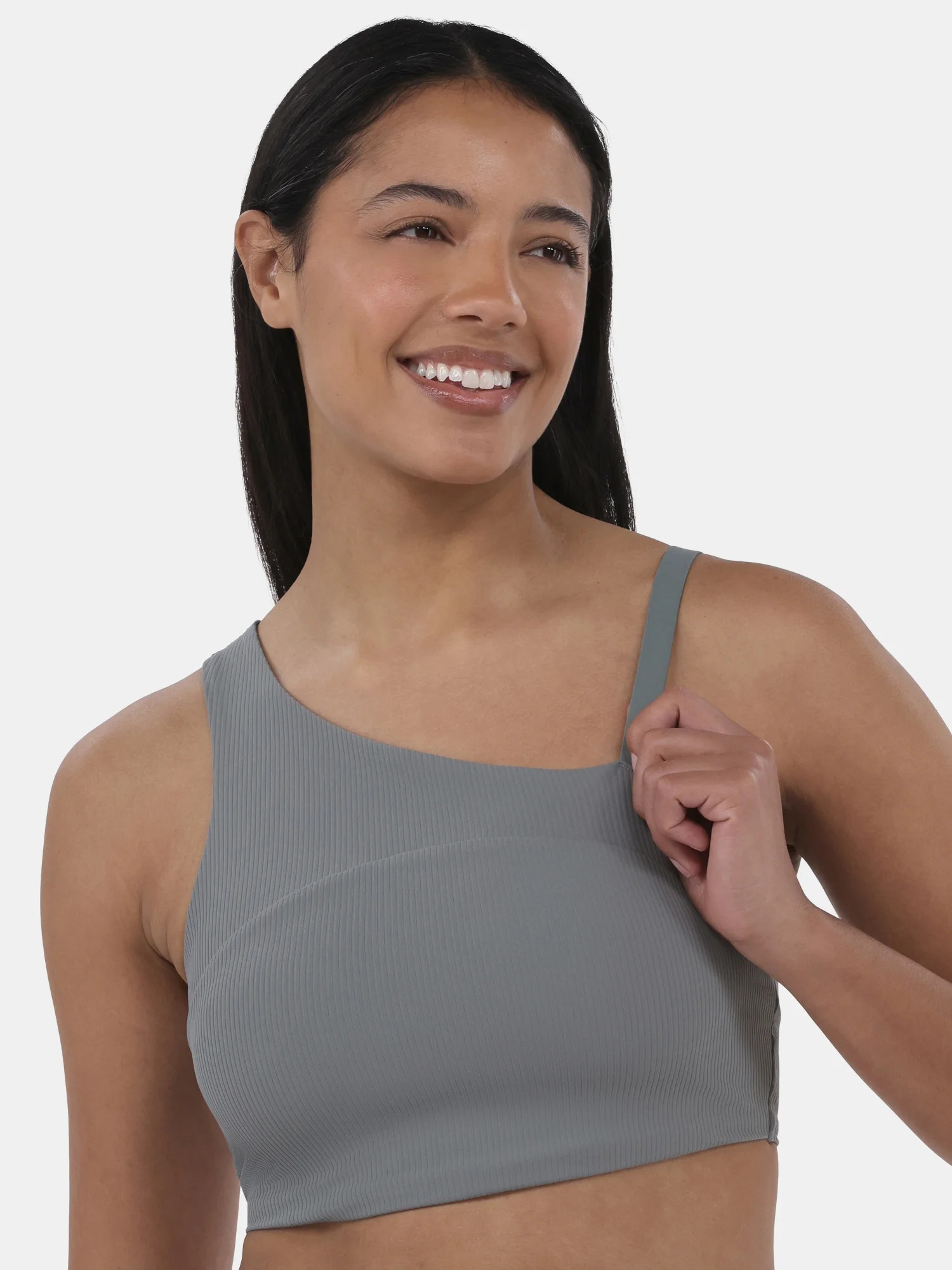 Avia Women's Crossover Ribbed Sports Bra, Sizes XS-XXXL | Walmart (US)