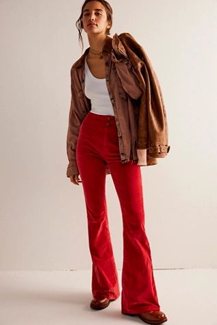 We The Free Jayde Cord Flare Jeans | Free People (UK)