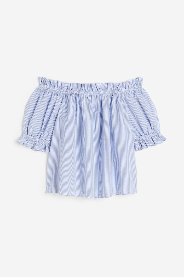 Ruffle-trimmed Off-the-shoulder Top | H&M (US)
