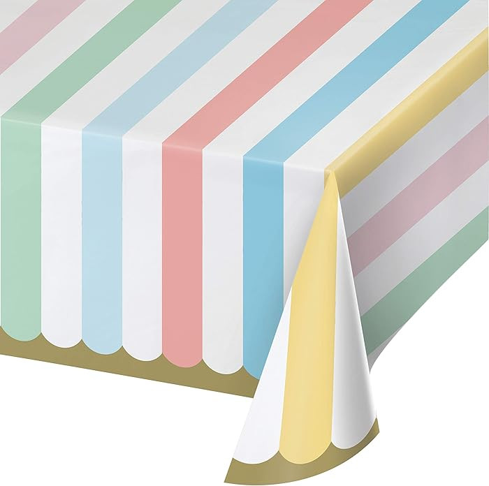 Creative Converting Pastel Celebrations Paper Tablecloth, 1 ct | Amazon (US)