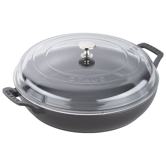 12-inch, Braiser with Glass Lid, black matte | The ZWILLING Group Cutlery & Cookware
