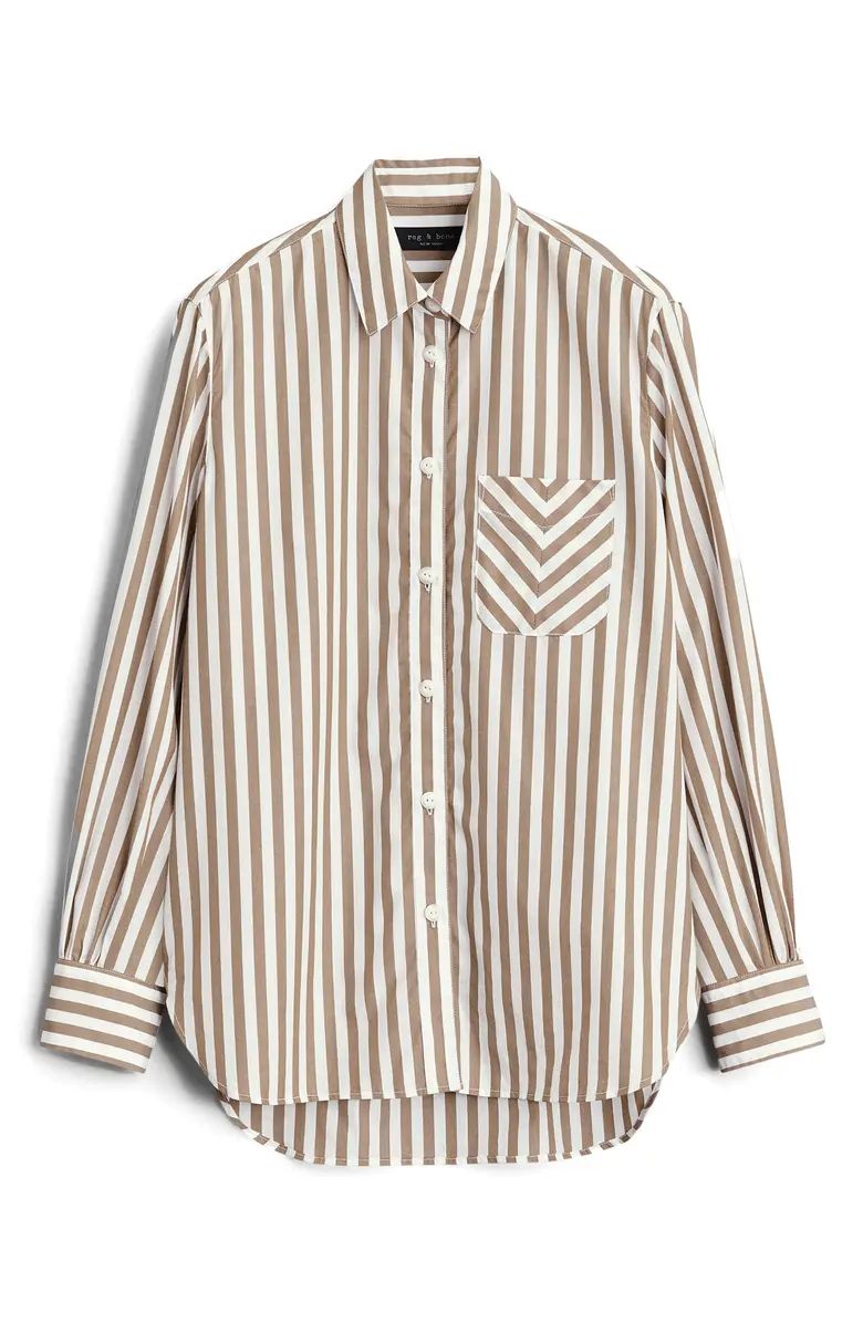 Maxine Stripe Cotton Button-Up Shirt | Nordstrom