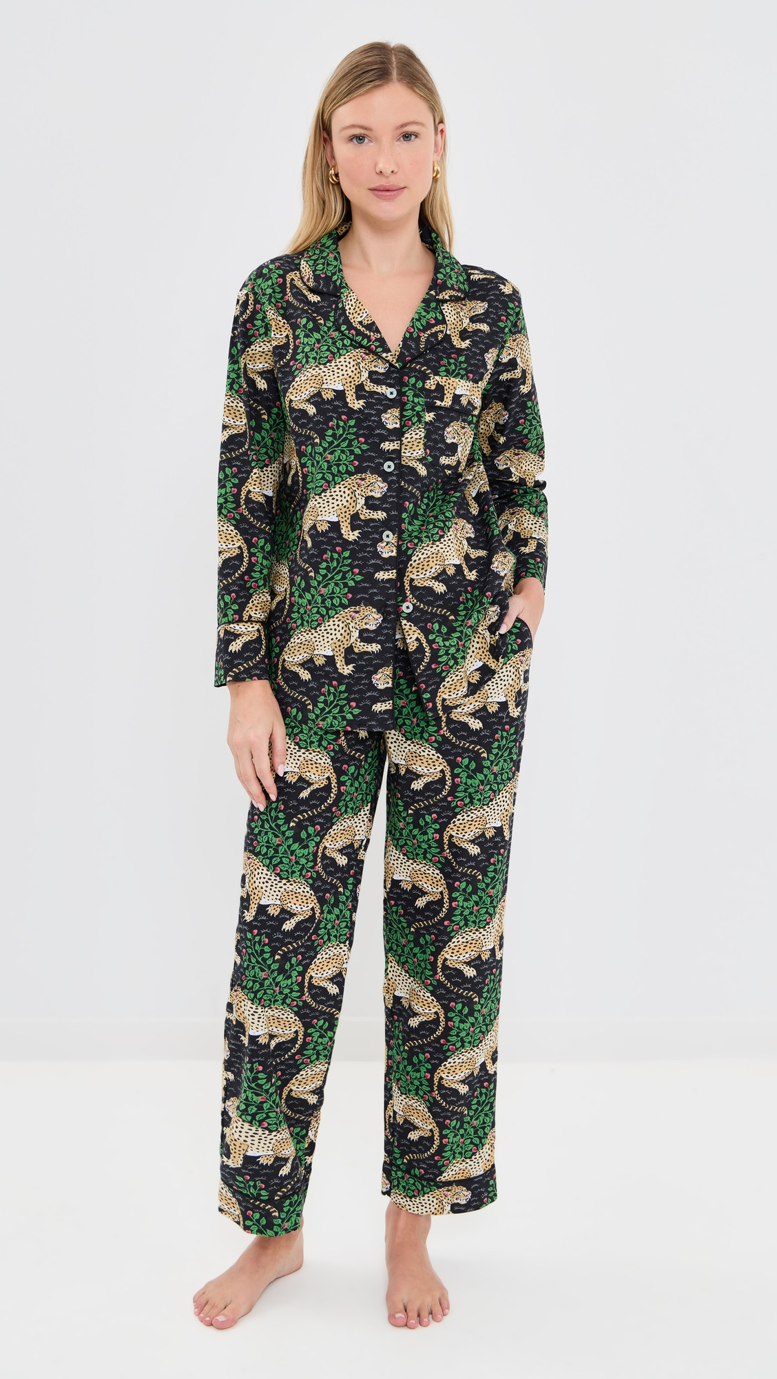 Printfresh Bagheera Long PJ Set Ink XS | Shopbop