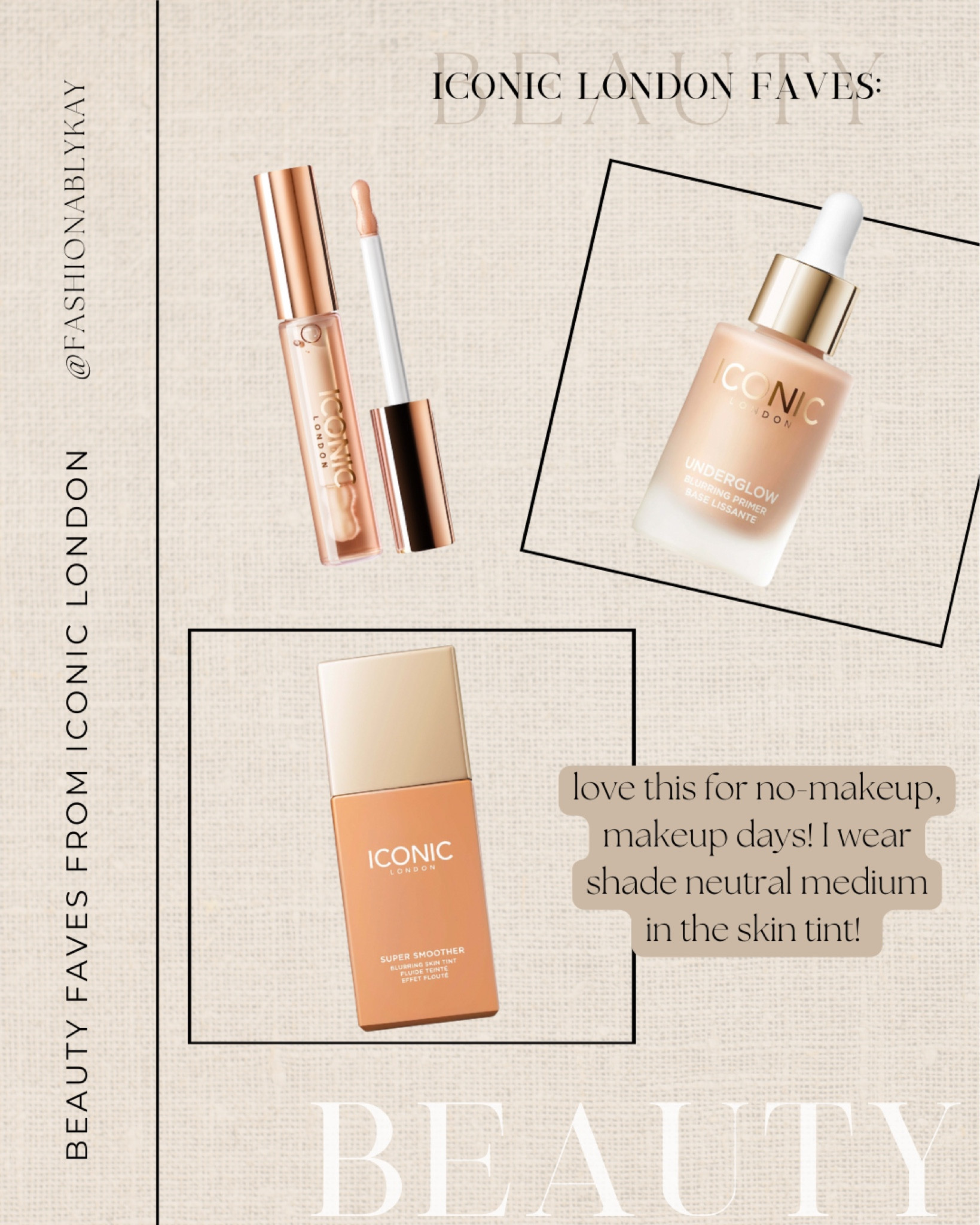 Iconic London favorites: shared these on stories but wanted to link here! The best product line-up for those no makeup makeup days 👌🏼

Iconic London, blurring skin tint, under glow primer, blurring skin, blurring primer, glowing skin, skin routine, makeup routine, lip oil 

#LTKbeauty