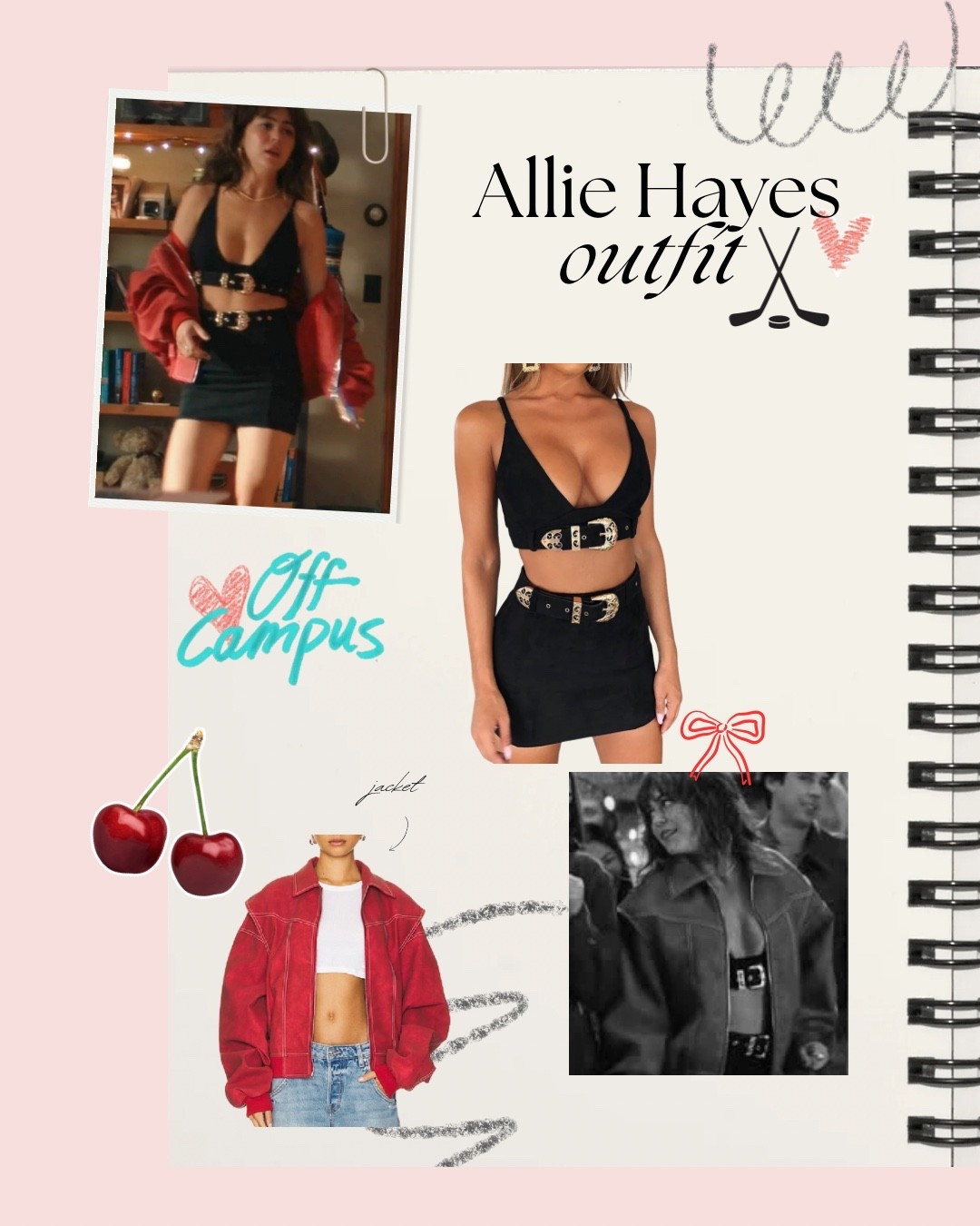 The iconic Allie Hayes from Off Campus had the cutest outfits but nothing beat this black number. 

The black set is from BabyBoo and is called the Zali Set

#LTKootd #LTKMidsize #LTKSeasonal