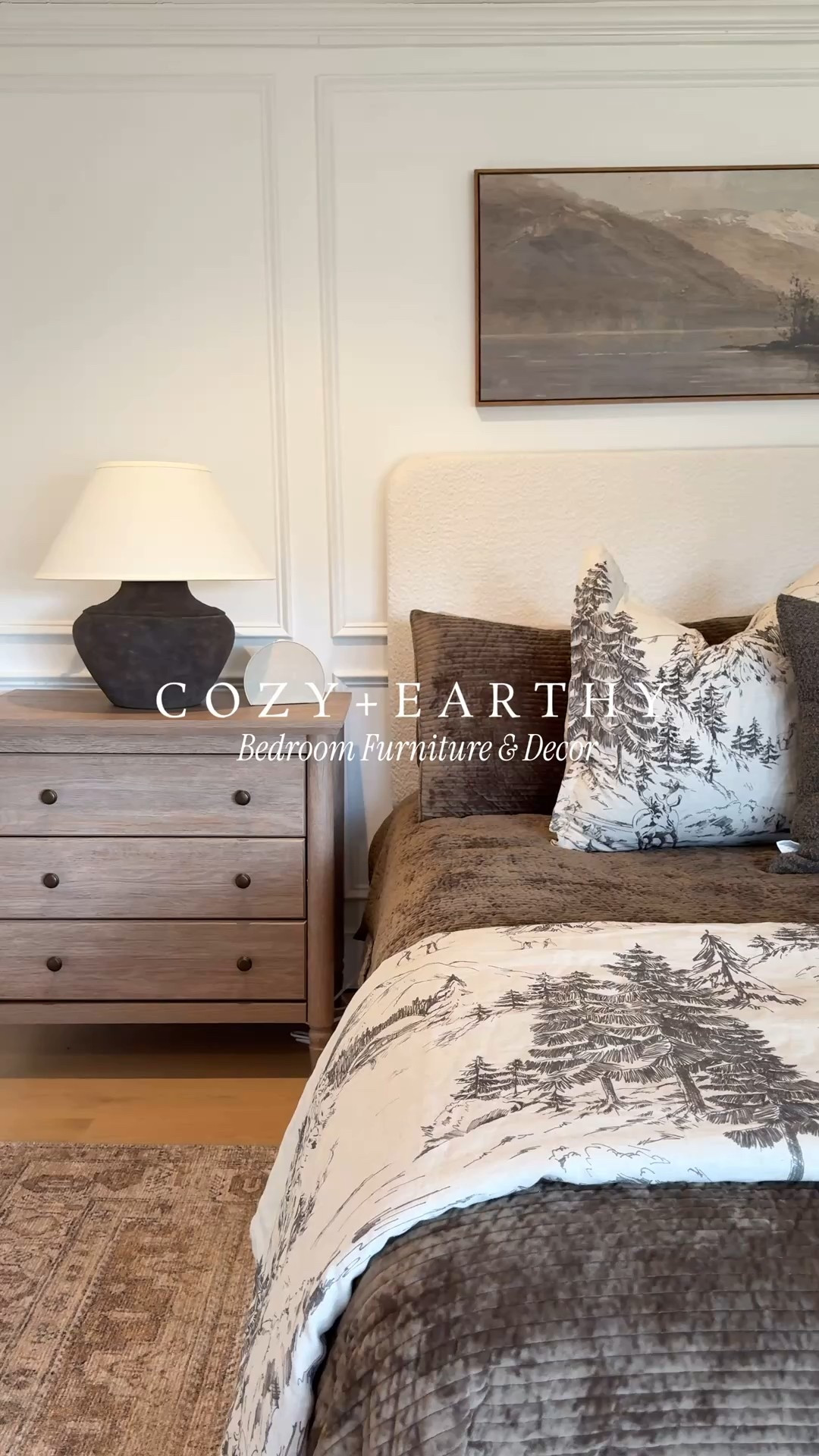 Cozy, earthy winter bedding, furniture, and decor. Create a bedroom you love. 🤎


#LTKHome #LTKvlog #LTKSaleAlert