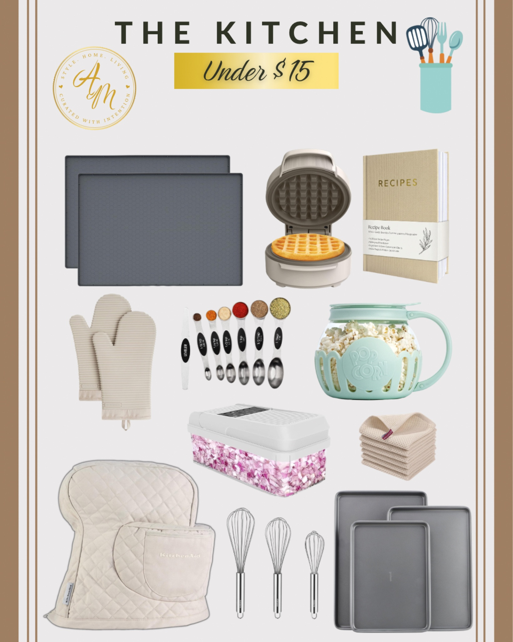Kitchen finds that look expensive without the expensive price tag 🤎✨

These are some of my favorite cozy kitchen finds under $15 that make everyday cooking and baking feel a little more special. From baking essentials to cute countertop accessories, these budget-friendly picks are both practical and aesthetic.

Which one are you adding to your cart first? 👇

#AmazonFinds #KitchenFinds #KitchenMustHaves #AmazonMustHaves #HomeFavorites #KitchenEssentials #BudgetFinds #CozyHome #HomeDecorFinds #AmazonHomeFinds #KitchenInspo #AffordableLuxury #OrganizationFinds #HomeAesthetic #AmazonDeals

#LTKHome #LTKmomlife #LTKdayinmylife