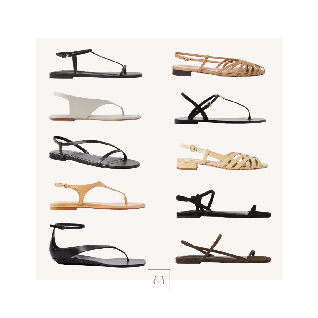 Flat sandals with an ankle strap 👌🏻