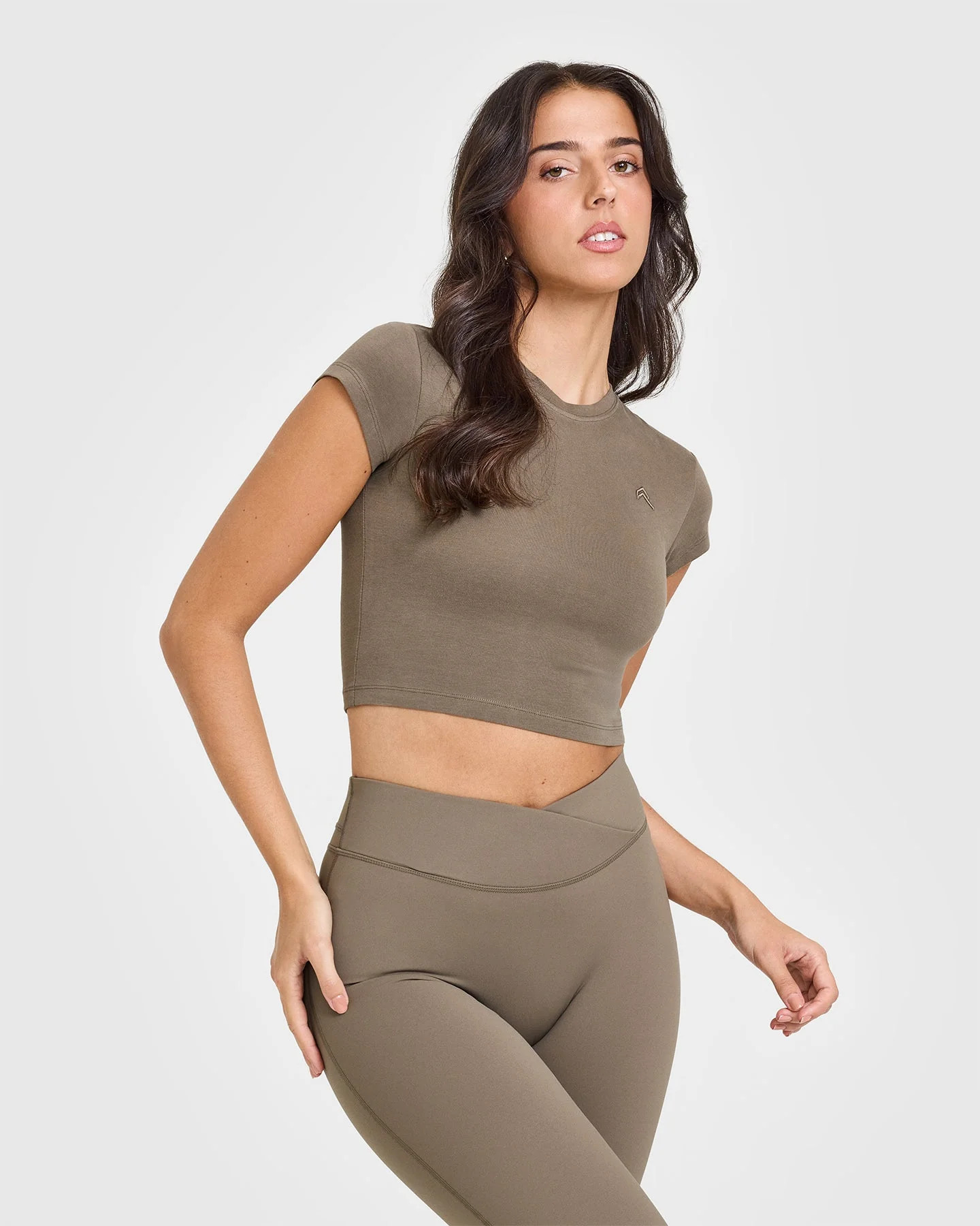 Cotton Icon Baby T-Shirt 
 Moss Brown | Oner Active (UK / US)