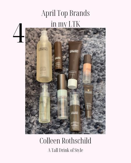 Most popular brands in my LTK shop in April 
Colleen Rothschild. This skincare is what I choose to use every morning and every evening. An absolute favorite skincare brand.

Beauty, mature skin, skincare, highlighter, lip mask, bum bum cream, blush, gift sets, cream eye shadow, cream blush, lip gloss, lipstick, hand cream, sunscreen, makeup erasers, perfume, beauty blender, lipstick, lip set, Haircare, nail polish, SPF

#LTKOver40 #LTKFindsUnder100 #LTKBeauty