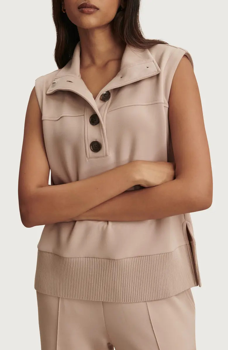 Conall Half Button Sleeveless Top | Nordstrom