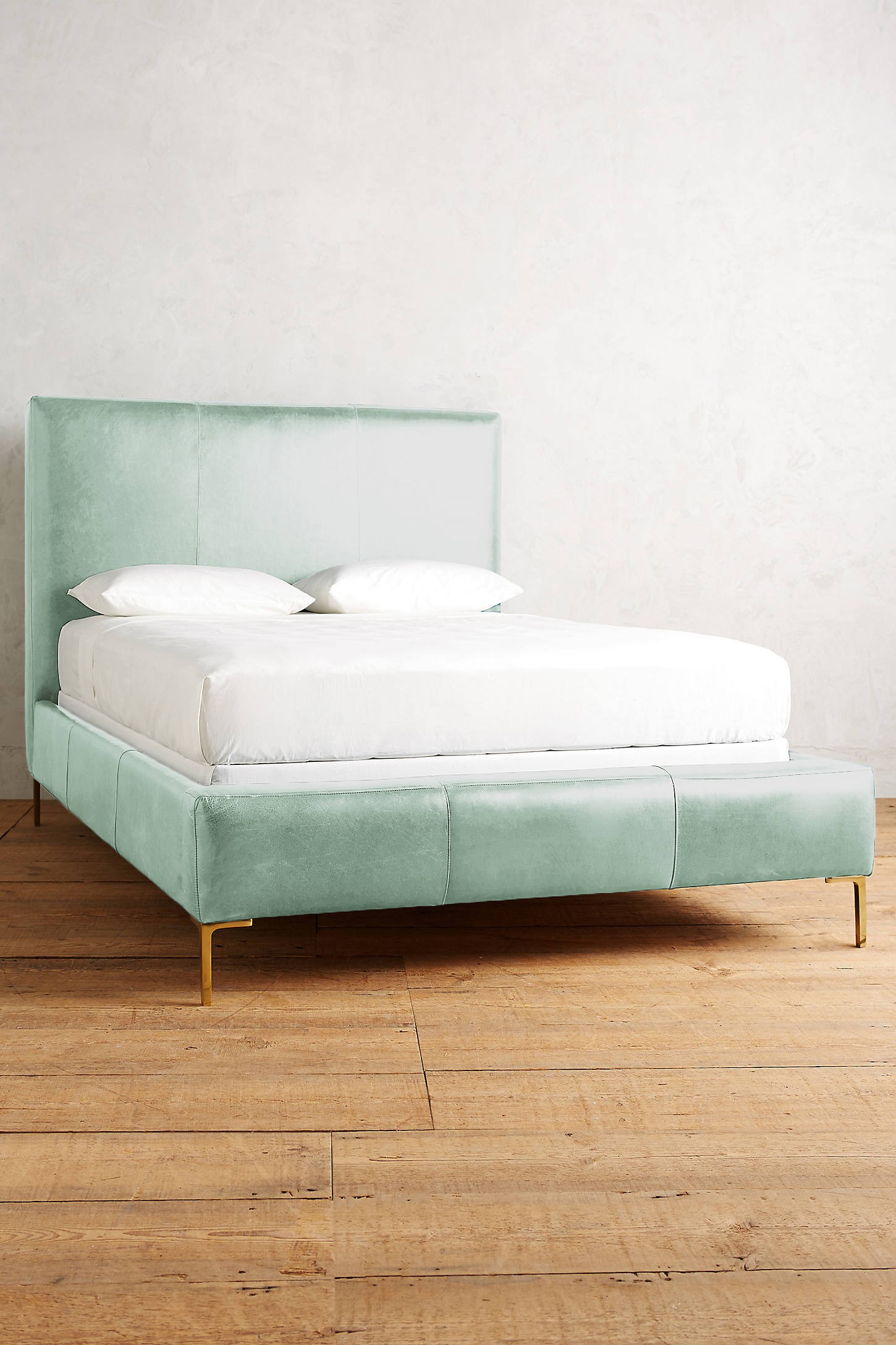 Premium Leather Edlyn Bed | Anthropologie (US)