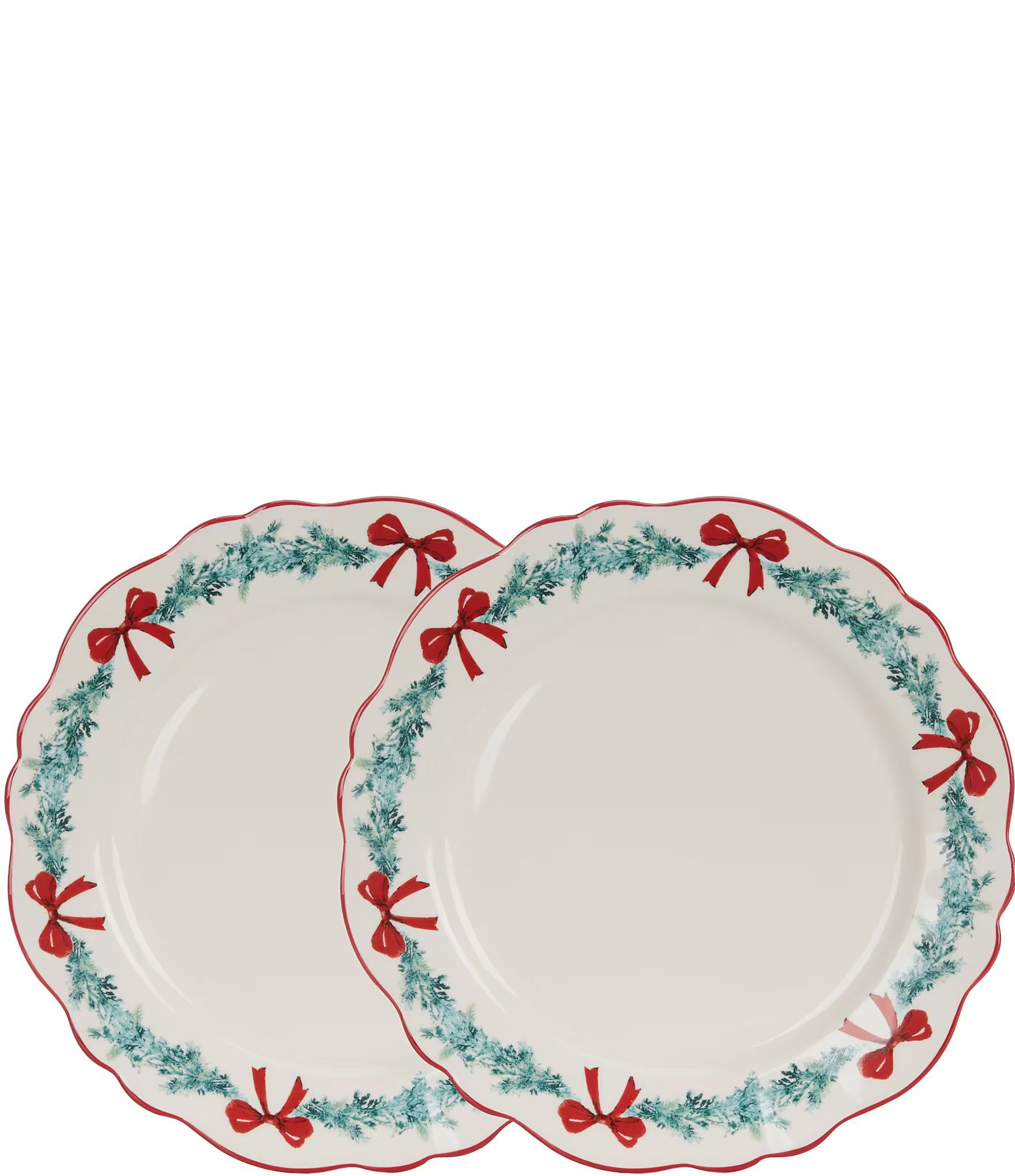 Southern Living Bow Wreath Dinner Plates, Set of 2 | Dillard's | Dillard's