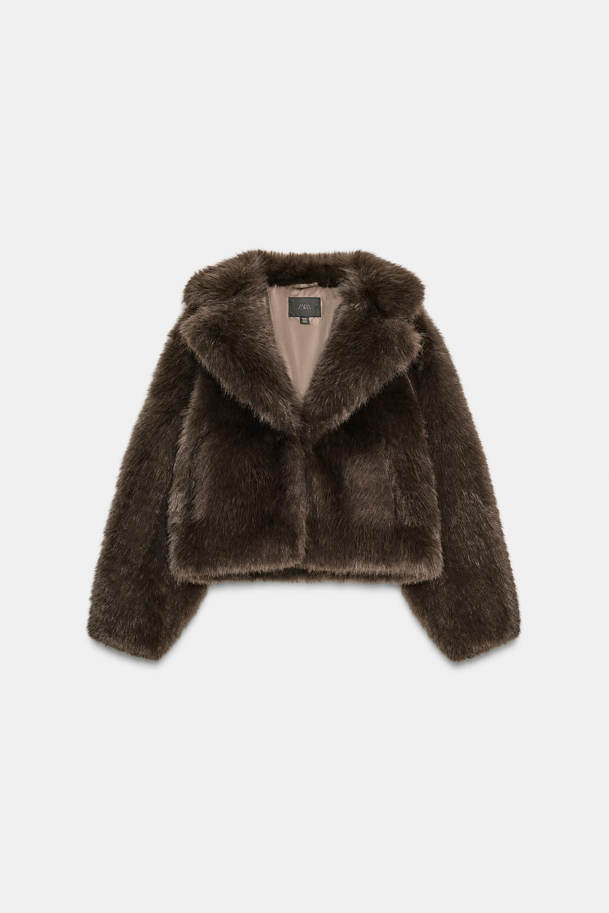 SHORT FAUX FUR COAT | Zara US