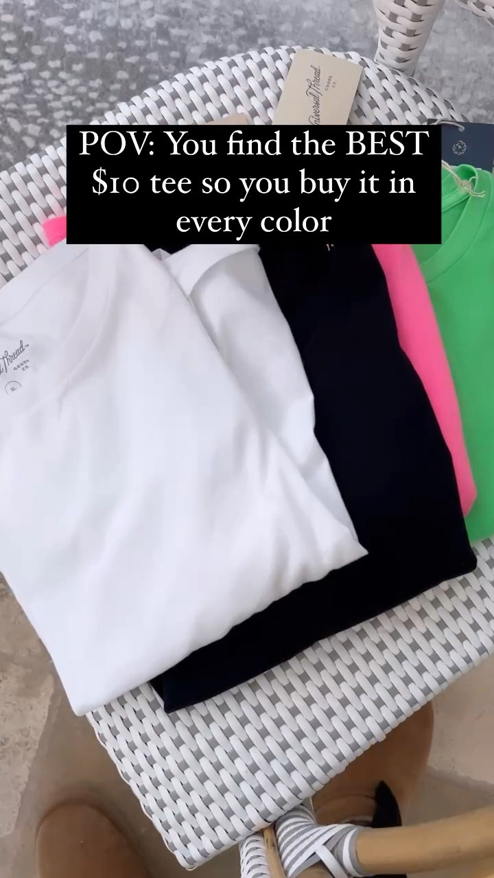 Went on the hunt for the BEST tee-shirt…and found it at @target! It’s literally $10…but on sale right now for $8!!!!! Reasons I love it: perfect vintage-y fabric, cropped but not too cropped, comes in a million colors (I want them all!), lightweight but not see-through…I could go on and on. It is PERFECTION! I sized up to a large in the black and green and an XL in the pink and white (that’s what my store had) and I love them all! #targetfinds #targetfashion #targetstyle #targetcouponing #targetsale #targetdeals #targetfinds #targetdoesitagain #founditattarget #targetfind #springfashion #summerfashion #styleinspo #styleinspiration #styleblogger #stylefashion #fashionhaul #stylehaul #momstyle #momstylelife #momstyleblogger #momstyles #styleover30 #styleover40 #styleover50 #styleover60 #clothinghaul #outfitinspo #outfitideas #outfitidea 

#LTKFind #LTKunder50 #LTKstyletip