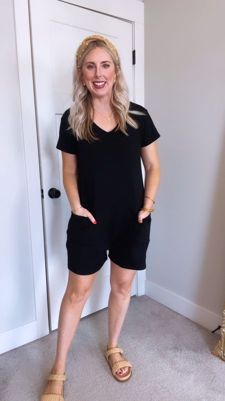 Outfit of the day, ootd, black romper, Amazon fashion, Amazon find, Marc fisher sandals 

20% off Marc fisher with code KELSSEYLAYTONN

#LTKSeasonal #LTKfindsunder50 #LTKshoecrush