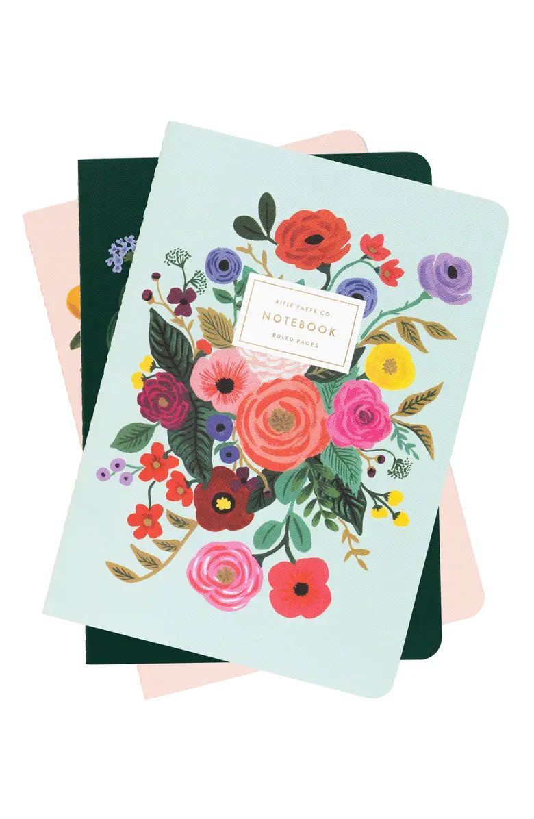 Garden Party Set of 3 Stitched Notebooks | Nordstrom