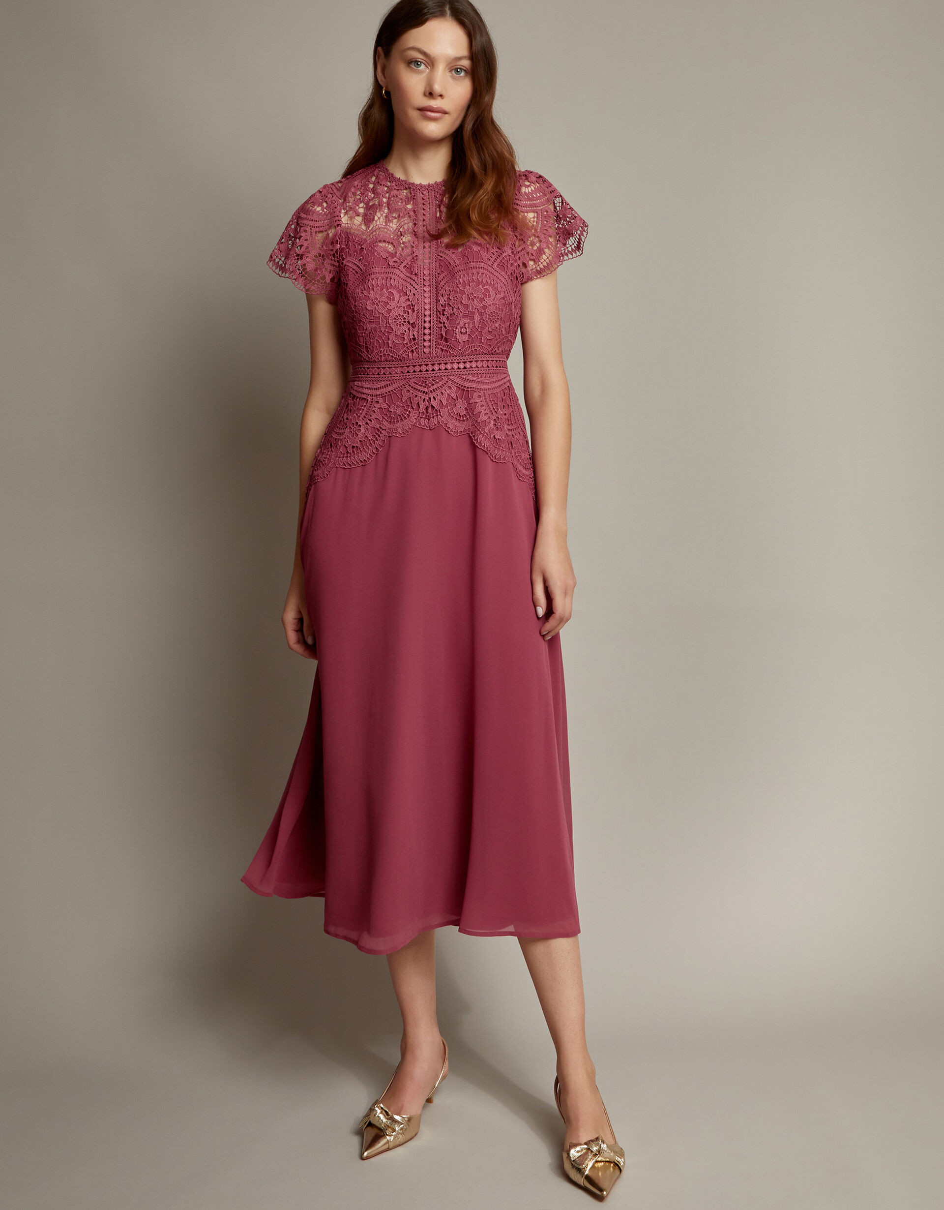 Monica Lace Midi Dress | Monsoon (UK)