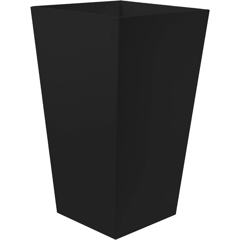 Bloem Finley Tall Tapered Square Planter 20" Black | Walmart (US)